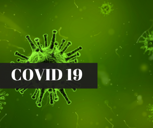 Image of coronavirus COVID-19 under a microscope