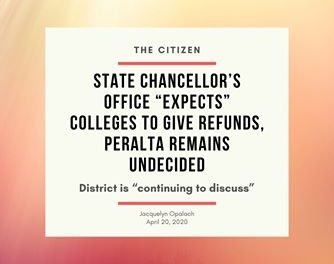 State chancellor’s office “expects” colleges to give refunds, Peralta remains undecided