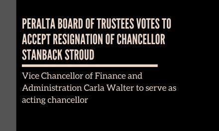 Peralta Board of Trustees votes to accept resignation of Chancellor Stanback Stroud