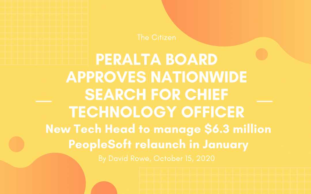 Peralta board approves nationwide search for Chief Technology Officer