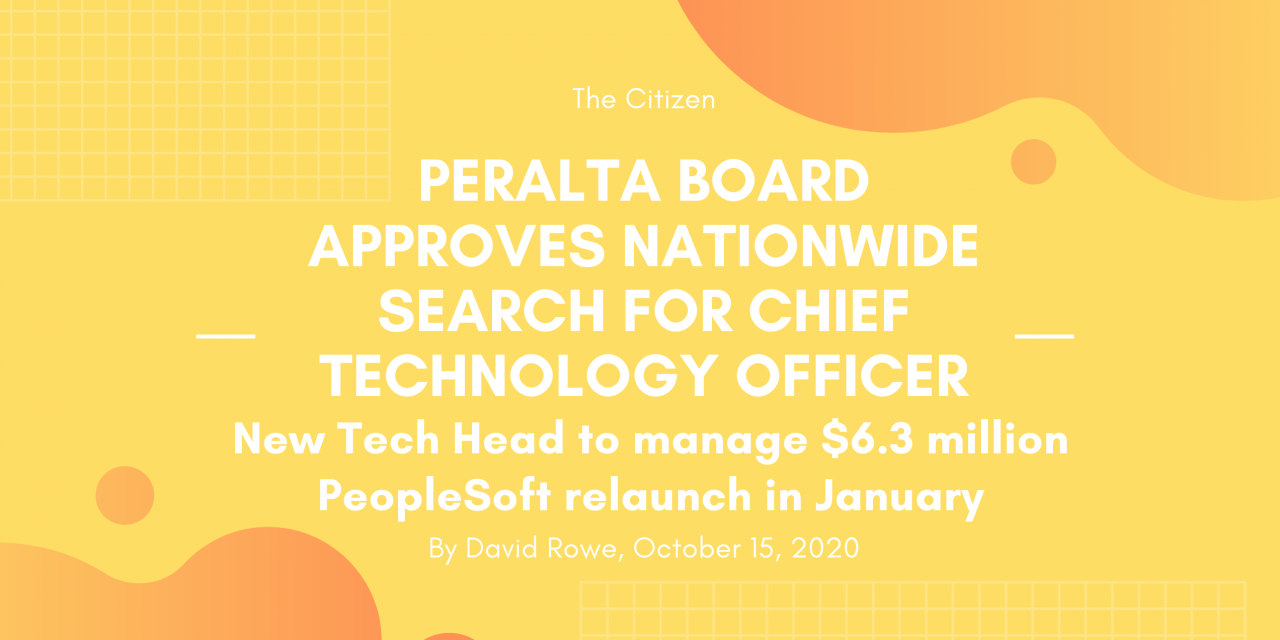 Peralta board approves nationwide search for Chief Technology Officer