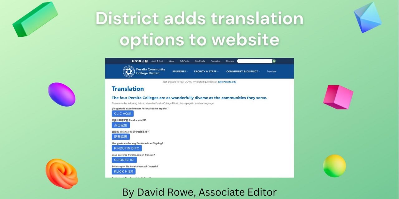 District adds translation options to website