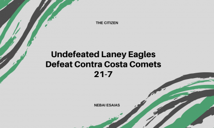 Undefeated Laney Eagles Defeat Contra Costa Comets 21-7