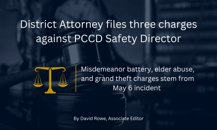District Attorney Files Three Charges Against PCCD Safety Director