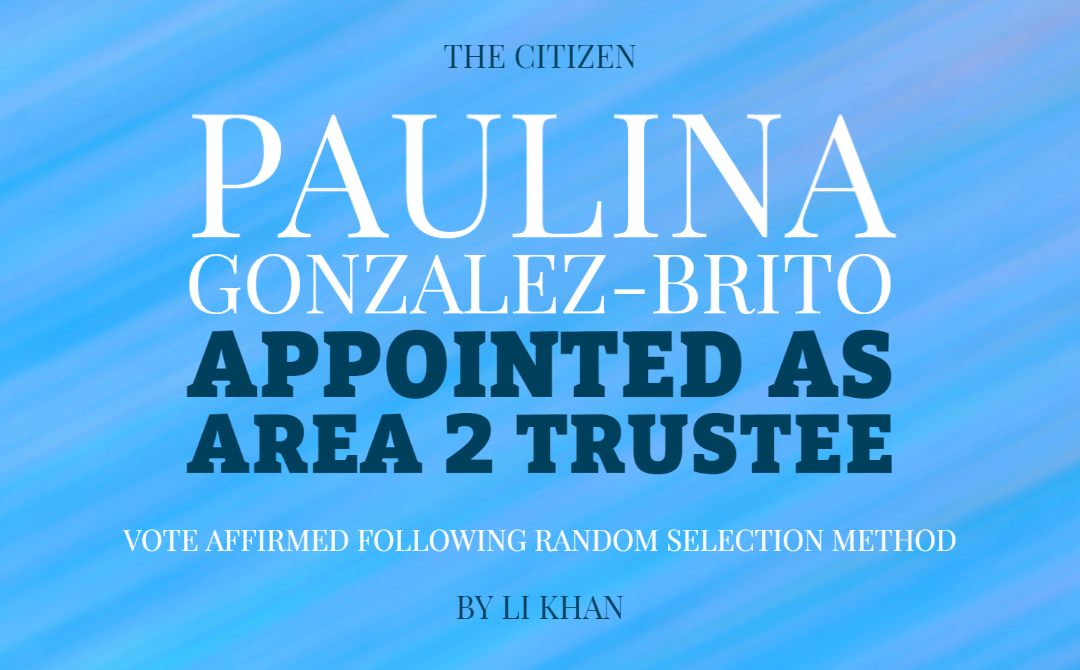 Paulina Gonzalez-Brito Appointed as Area 2 Trustee